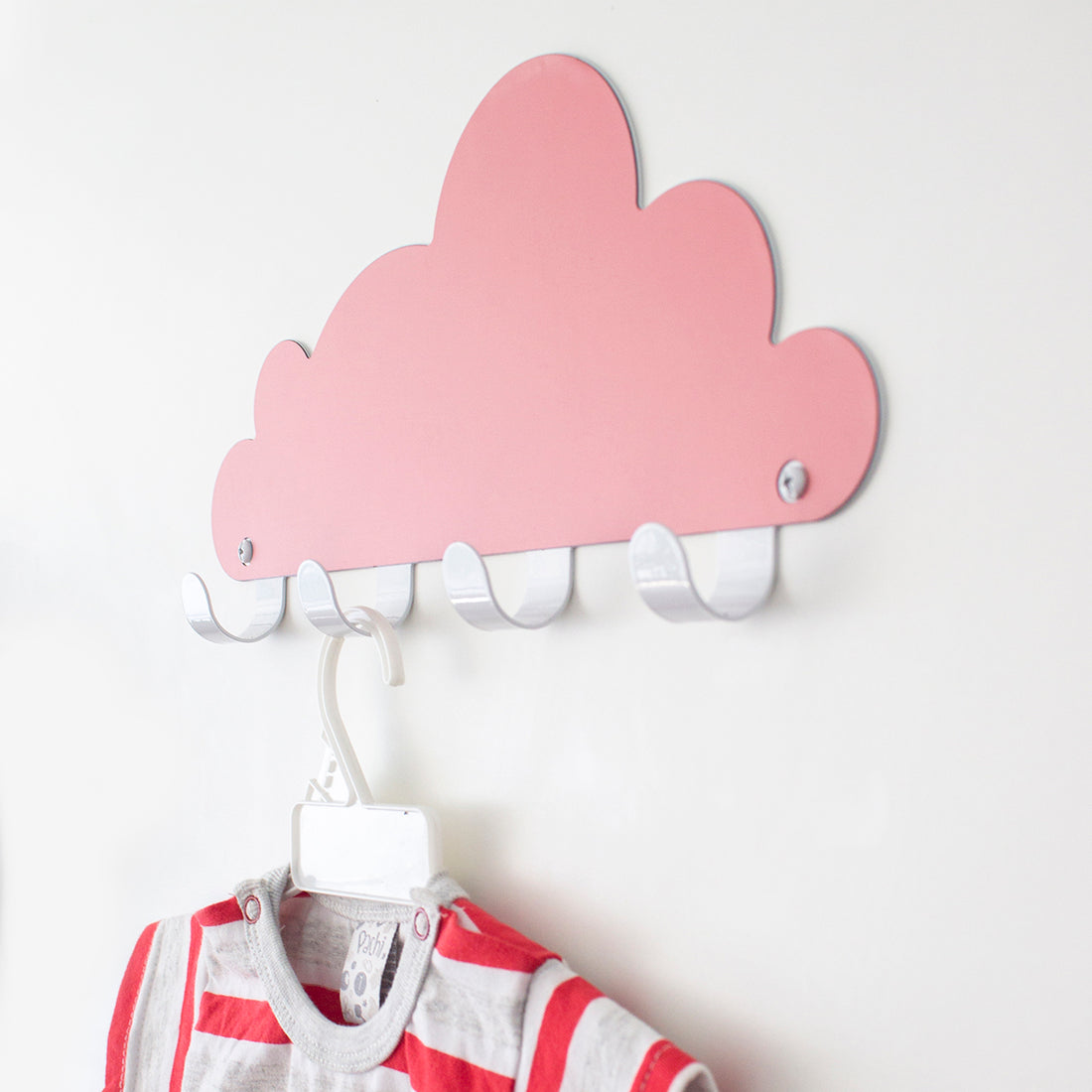 PERCHA INFANTIL NUBE ROSADO