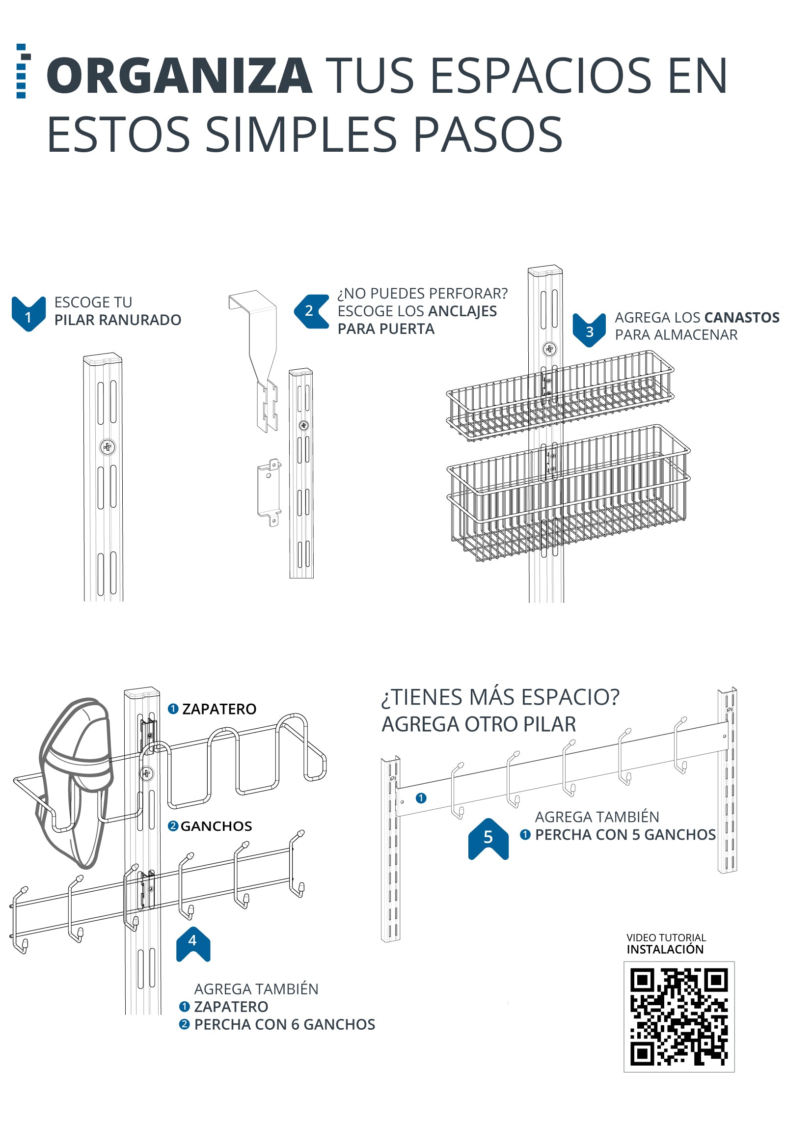 Organizador de puerta