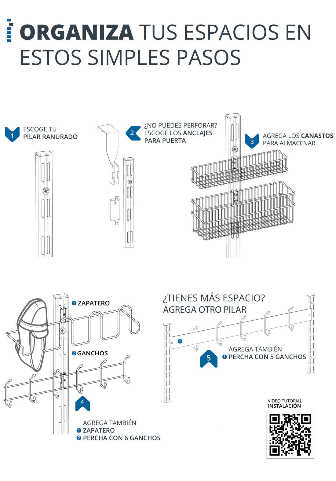 Organizador de puerta