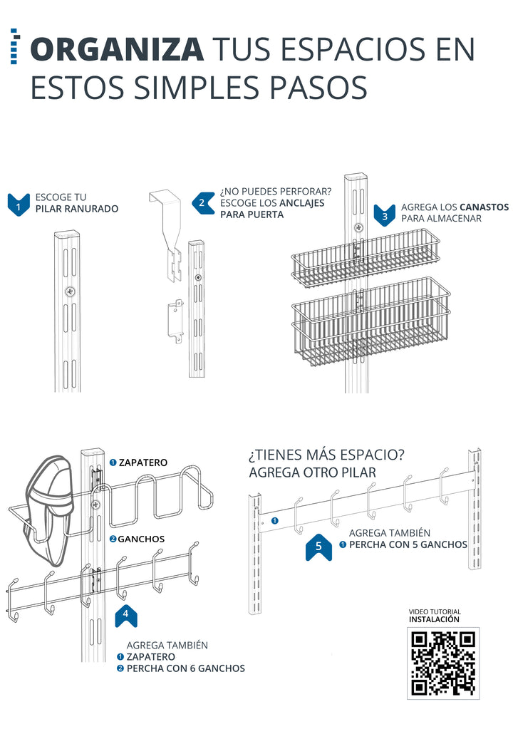 Organizador de puerta