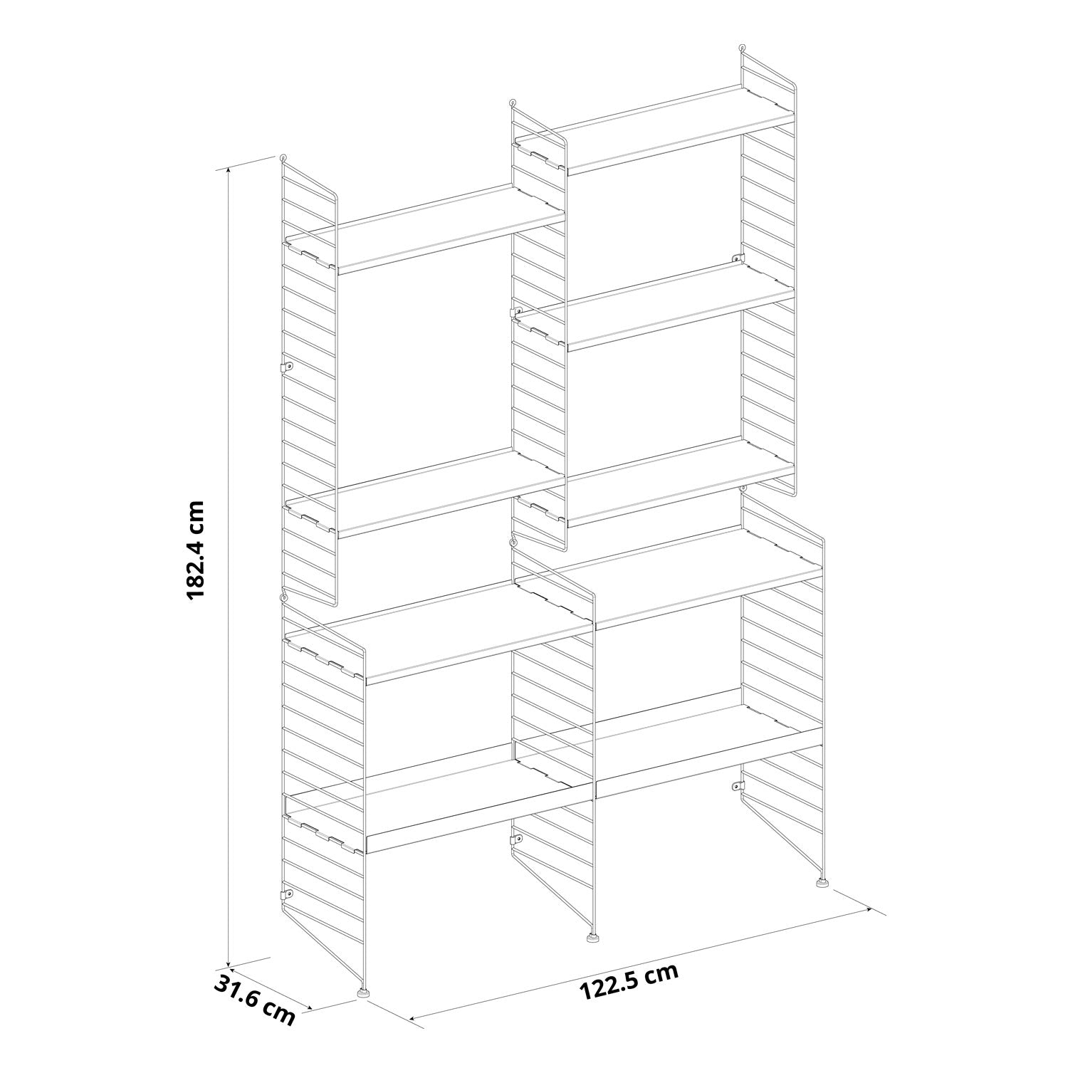 Repisa mueble vintage mas duo blanco cajonera/gabinete