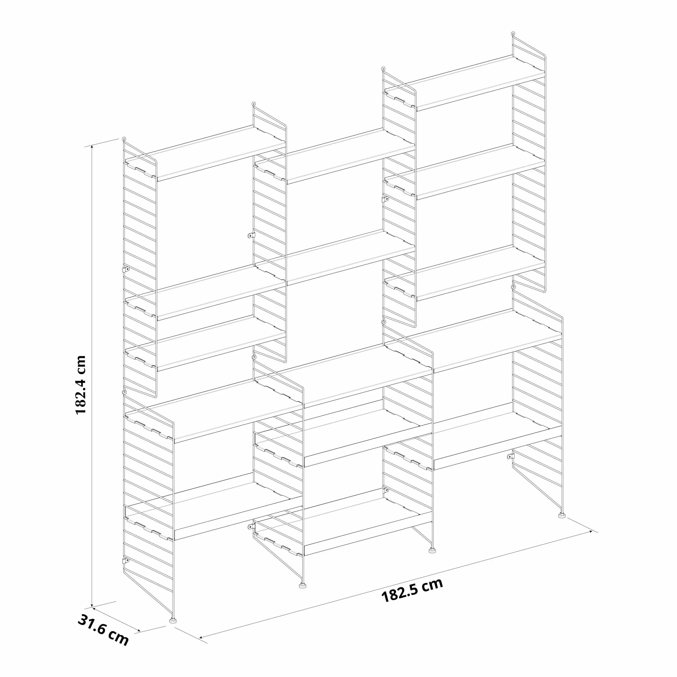 Estanteria repisa vintage mas trio