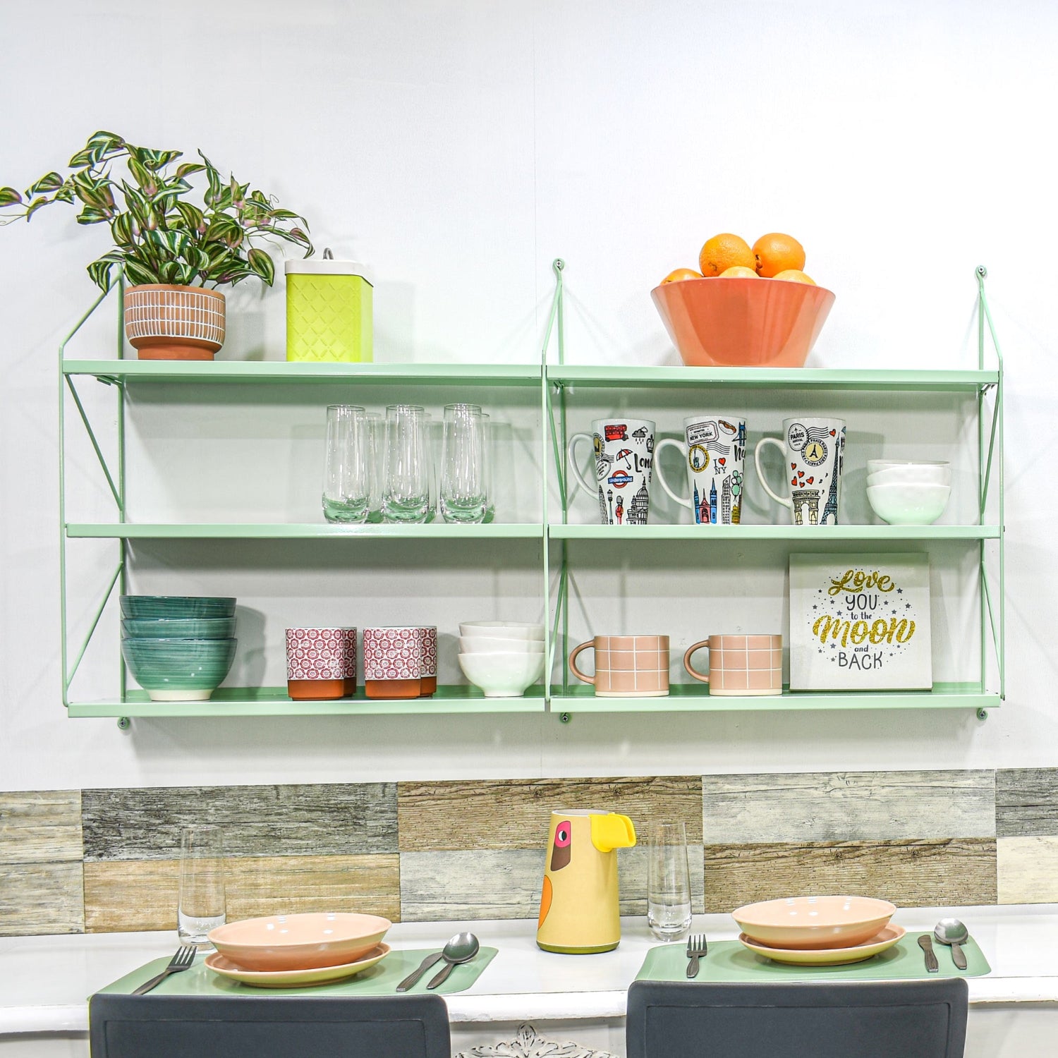 REPISA VERDE, REPISA COCINA, REISA COLORES