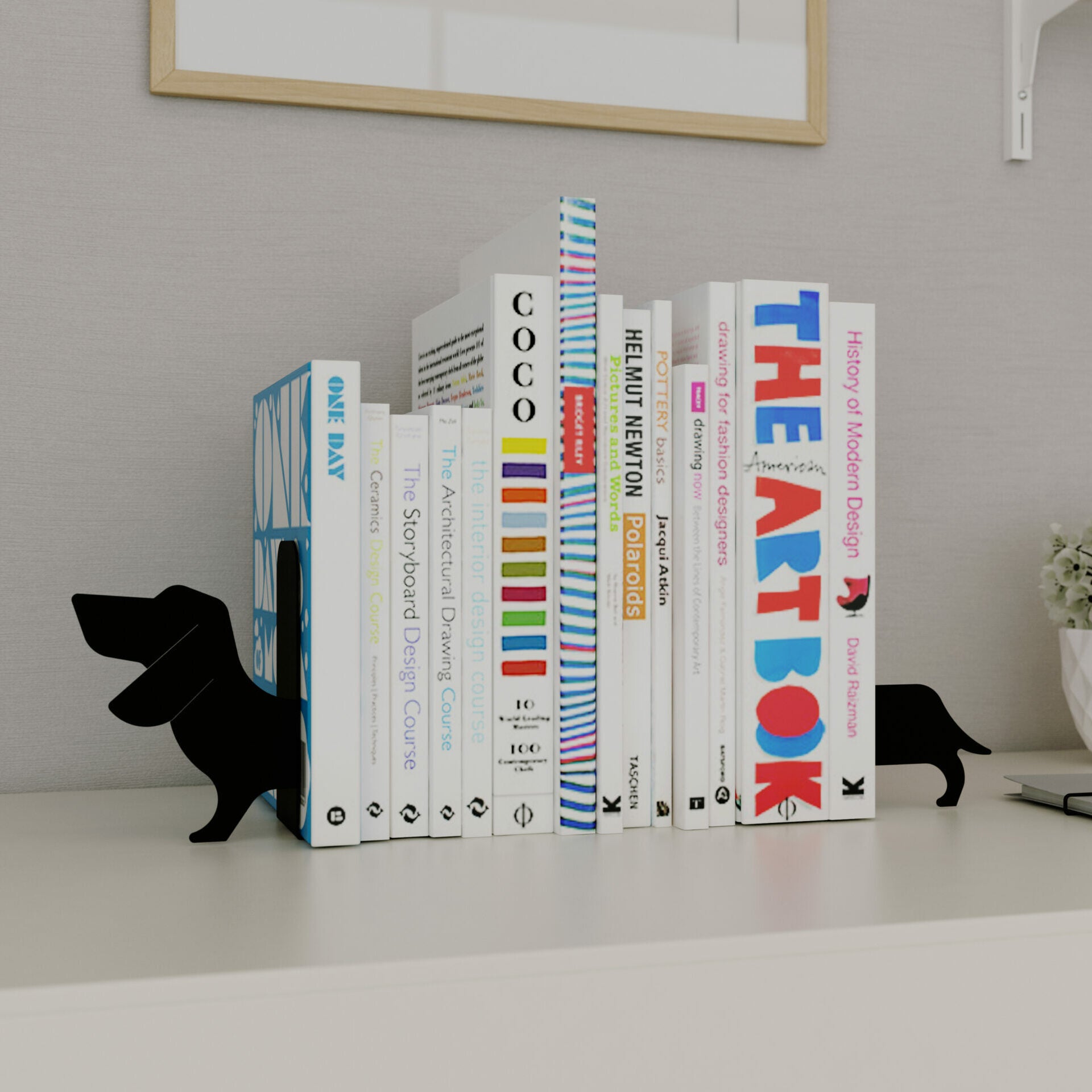 Sujeta libros perro dog lover