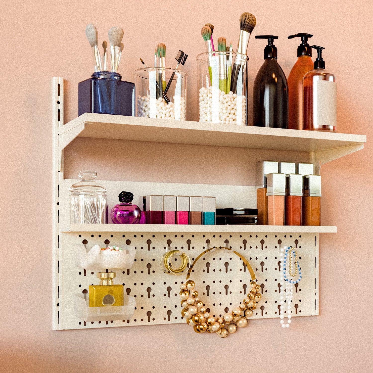 Repisa modular, repisa acero verde, repisa escritorio, repisa baño, repisa cocina, repisa dormitorio, repisa pinturas, repisa maquillaje, tocador