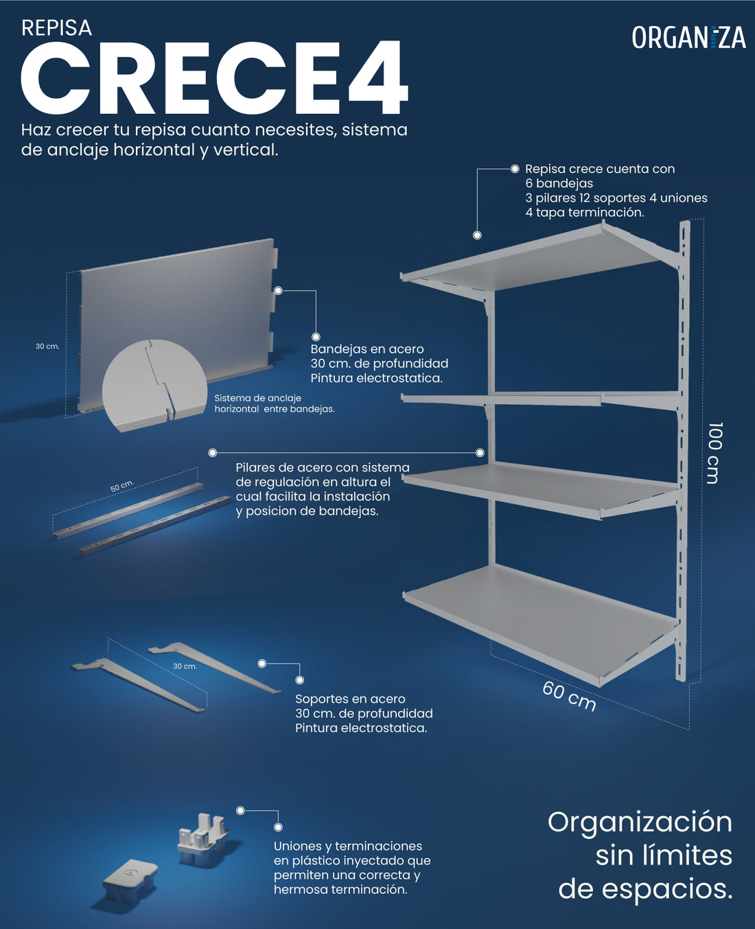 REPISA MODULAR CRECE 4