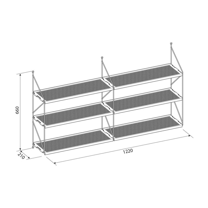 REPISA ANGOLO DUO GRIS PERFORADO