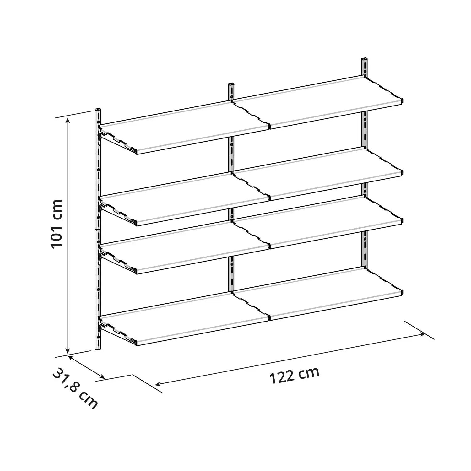 REPISA AJUSTABLE MODULAR CRECE DUO 4