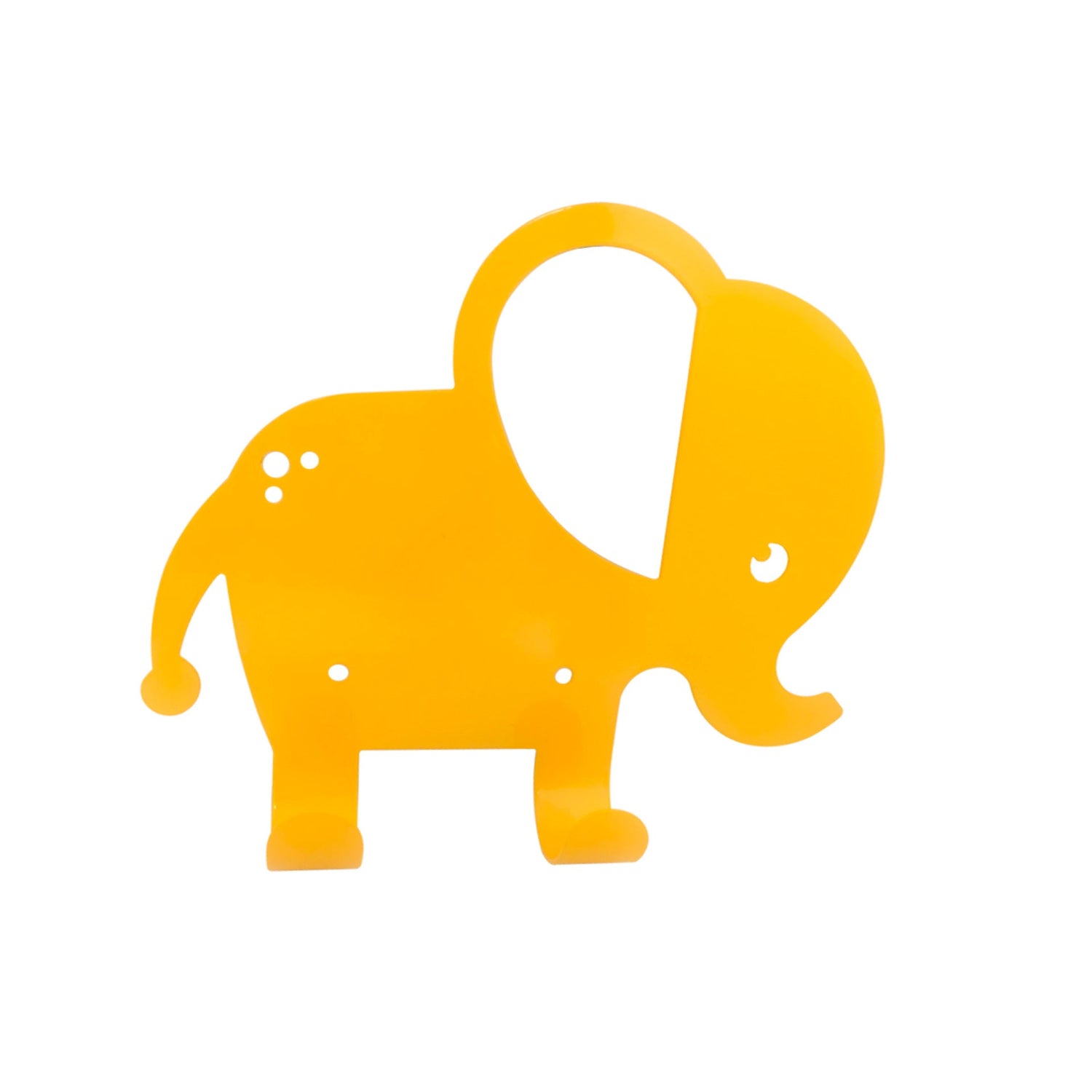 percha colgador infantil elefante amarilo
