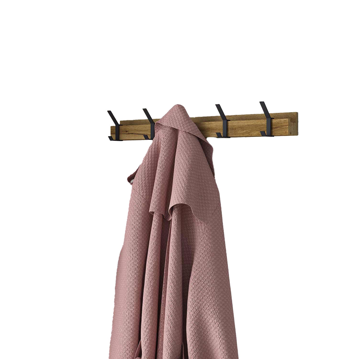 perchero madera acero