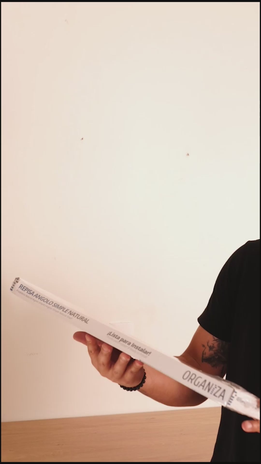 Repisa Madera Natural Angolo Simple