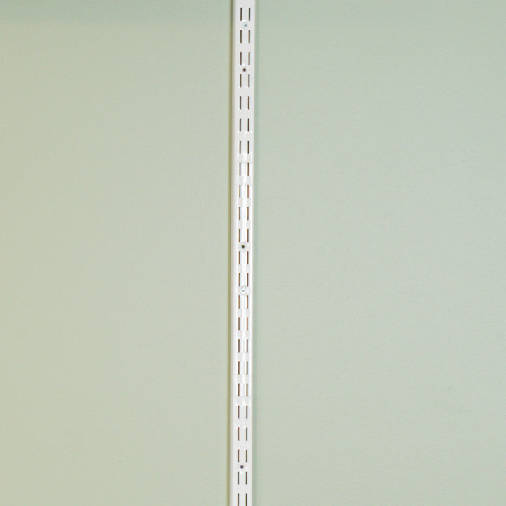 Set 2 Pilar Ranurado Doble Blanco 192CM