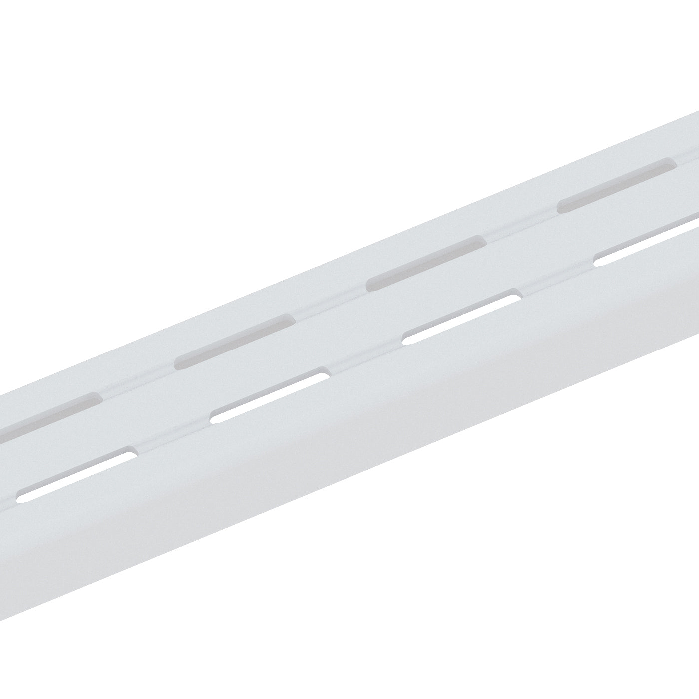 Set 2 Pilar Ranurado Doble Blanco 192CM