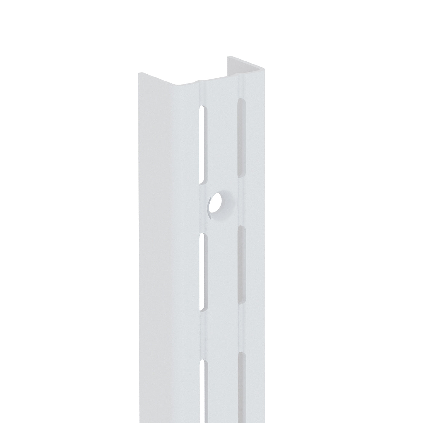 Set 2 Pilar Ranurado Doble Blanco 192CM