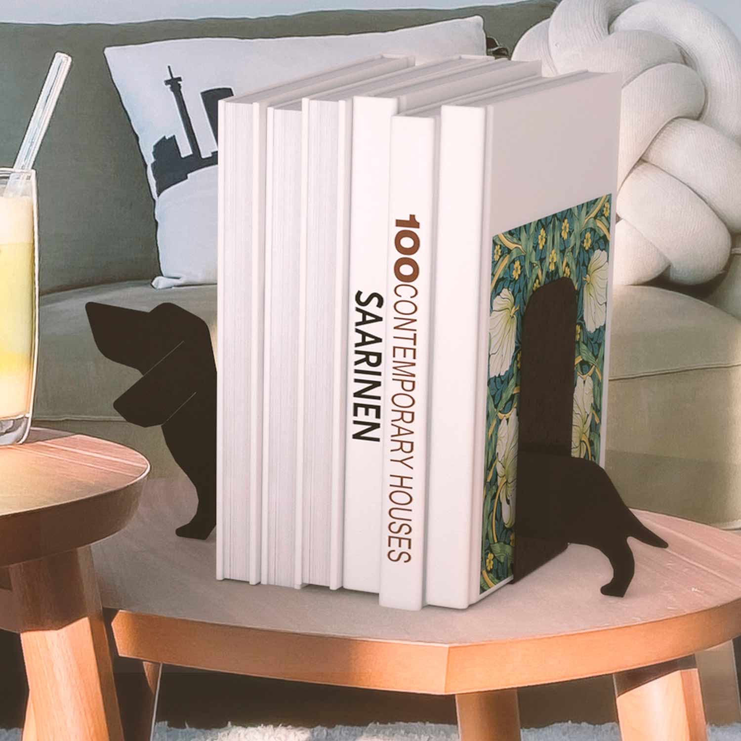 Sujeta libros perro dog lover