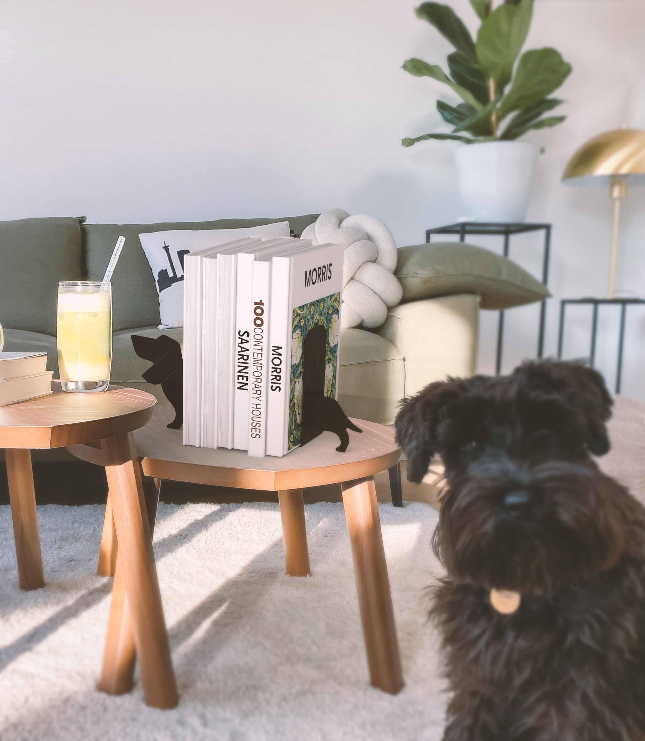 Sujeta libros perro dog lover